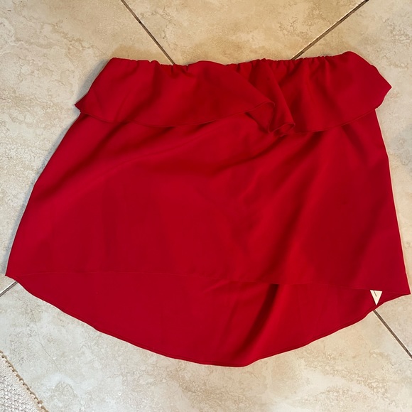 Free People Ruffle Strapless Top - Picture 3 of 4